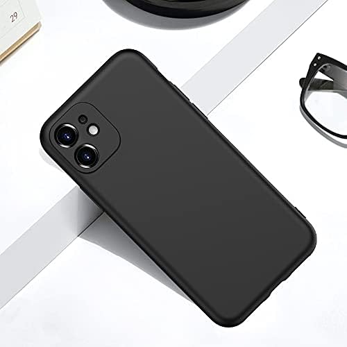 Peakally iPhone 11 Case, Black TPU Cover Phone Case Matte Finish Slim Profile Phone Protectors for iPhone 11-Black