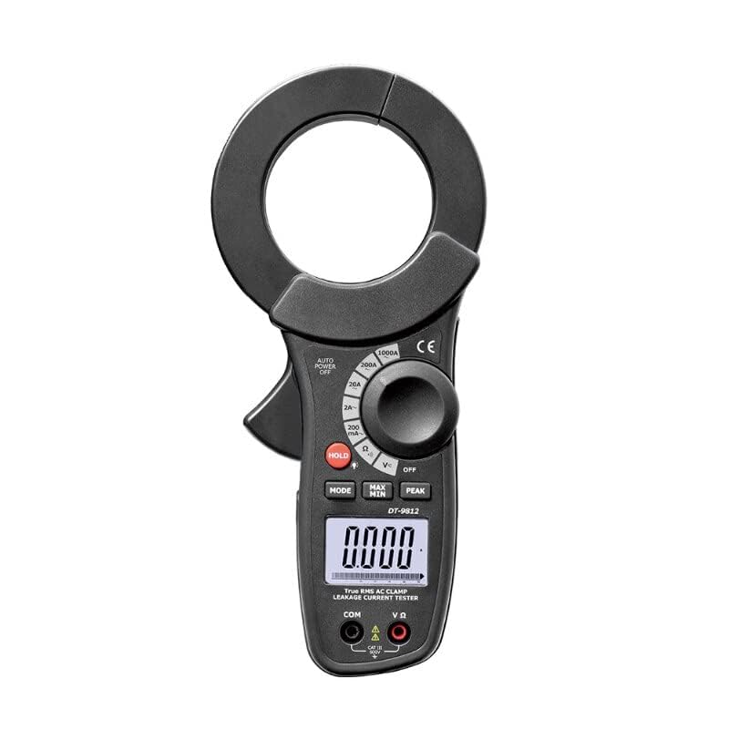 DT-9812 68mm Big Jaw Size 1000A AC Leakage Current Tester Clamp Meter with Peak Hold Function
