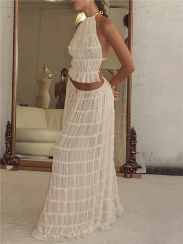 Chic and Breezy Beach Maxi Skirt Set for Women - Image 4