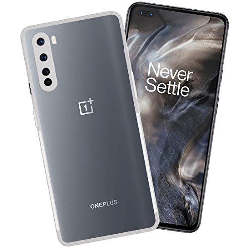 Image of Slim Soft Silicone *Anti Dust Plug* Shockproof Transparent TPU Bumper Back Cover /Cover for OnePlus Nord - Clear