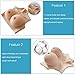 SALANE Silicone Breastplate Drag Queen B-G Cup Fake Breast Forms for Crossdressers Cosplay Touch Realistic Breast Plates Ivory White