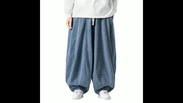 Pantaloni Harem Uomo In Canapa Con D-Rings – Moda Giapponese, Vintage, Hippie, Con Elastico – Stile Orientale - 2