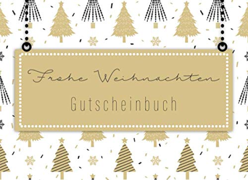 Gutscheinbuch - Frohe Weihnachten: Blanko Gutscheinheft zum selbst ...