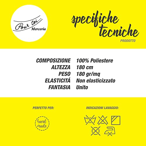 Tessuto Pannolenci 25 cm altezza 180 cm Vari