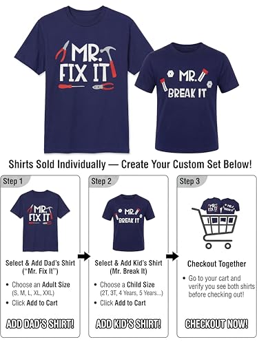 Image of Unique Baby Daddy and Me Father Son or Daughter Matching Father's Day Shirts