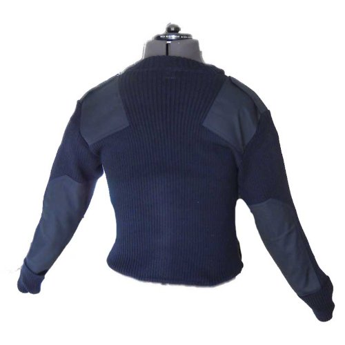 fratelliditalia.org Maglione Maglia Pullover Scollo v Blu Lana Invernale vigilanza Guardia giurata