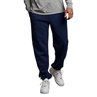 Russell Athletic Men's Dri-Power Closed-Bottom Sweatpants with Pockets, Navy, Large