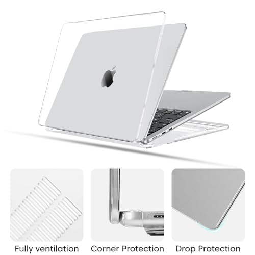 Image of Sounce Case for MacBook Air M2 A2681 13.6 inch Case Cover Plastic Hard Shell for Apple MacBook Air M2 Waterproof Case and Back Cover with TPU Keyboard Skin Cover & Screen Protector
