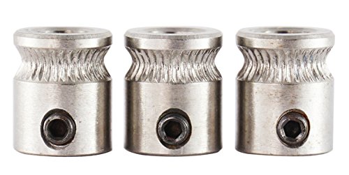 3D FREUNDE 3 piezas Drive Gear rueda dentada Pulley makerbot mk8, Anet A8/A6, RepRap, Mendel, Prusa i3 para filamento de 1,75/3 mm Impresora 3D