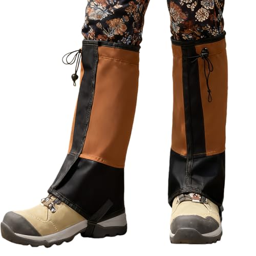Genérico Polainas de nieve – 1 par impermeables, cortavientos nieve y arena senderismo, polainas para piernas al aire libre unisex para desierto, selva, nieve, montañismo, trekking y escalada