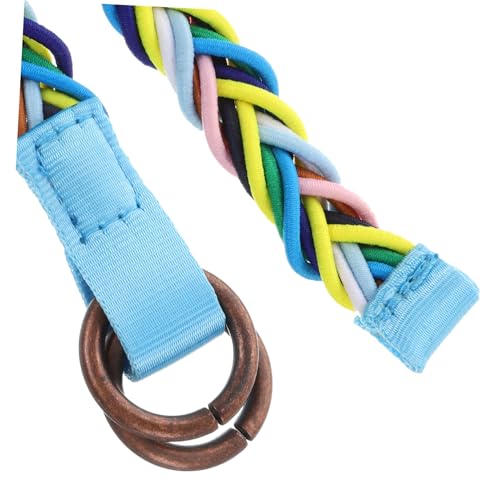 SAFIGLE Women's Bohemian Style Braided Waist Belt Adjustable Woven Fashion Accessory for Dresses Casual Outfits Banquets Soft Comfortable Intricately Design3