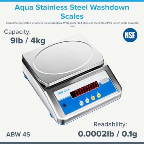 Báscula Industrial Digital Adam ABW 4S 9lb/4kg miniatura 4