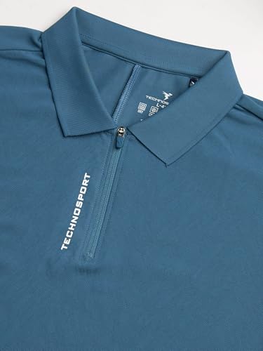 Image of TECHNOSPORT Men's Slim Fit Half Sleeve Crew Neck T-Shirt, MATPIQ Quick Dry Moisture Wicking Stretchable Sports Gym and Casual Wear