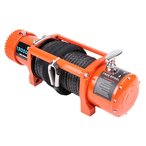 Cabrestante eléctrico 13000lbs 12V impermeable para camión miniatura 5