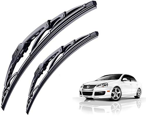 Image of WolkomHome High Performance OE Car Wiper Blade Replacement set of 2 Pc Right 24 inch Left 19 inch for Volkswagen Jetta