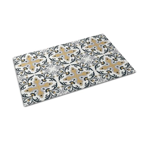 Tapis décoratif géométrique Tulup pour une entrée propre