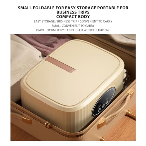 Secador de Roupas Portátil, Função de Temporizador Mini Máquina de Secar Roupas Com Tampa para Acamp
