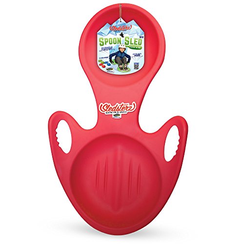 Geospace Sledsters Spoon Sled Red, Snow Sled