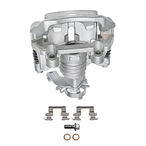 Image of Detroit Axle - Rear Brake Kit for Chevy Malibu Cobalt HHR Pontiac G5 G6 Pursuit Saturn Aura Ion Disc Brake Calipers w /Brackets Ceramic Brakes Pads Replacement