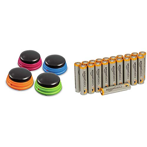 Buzzers enregistrables Learning Resources éducatifs avec lot de piles alcalines AAA
