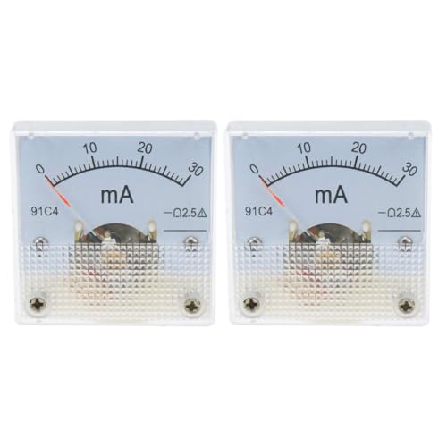 TINEASUR 0-30mA DC�d���v 2�Z�b�g �A�i���O�A���y�A���[�^�[ �p�l���Q�[�W �≏�f�ލ̗p �d�q�@�� �����ԉ�H�p�d�������