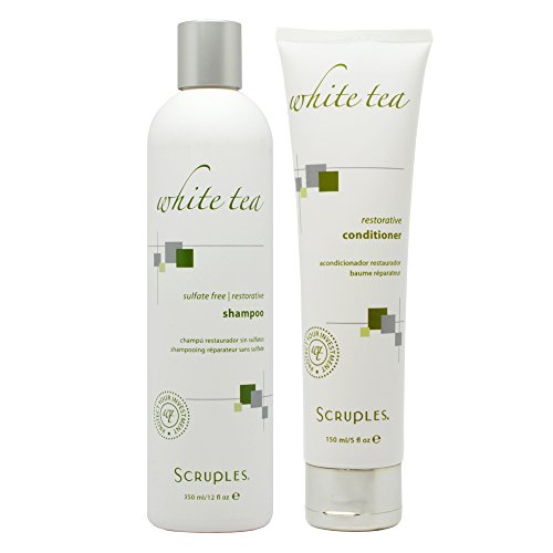 Scruples White Tea Restorative Shampoo 12oz & Conditioner 5oz Duo