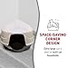 Nature’s Miracle Hooded Corner Litter Box, With Odor Control Charcoal Filter (P-5915)
