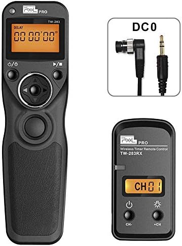 Wireless Remote Shutter Release Cable Wired Timer Remote Control TW-283DC0 Compatible for Nikon D850 D810 D800 D700 D500 D300 D300s D200 D40s D800E D810A D1X D2H D3X D1 D2 D3 D3s D4 D5 D4s F5 F6 F100