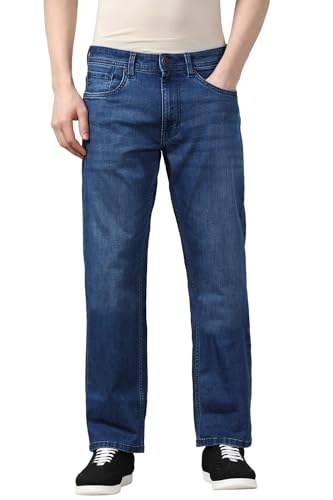 Image of Peter England Men's Boot Cut Jeans | Comfortable Fit