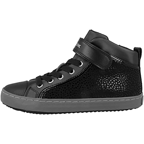 Geox Mädchen J Kalispera Girl I Sneakers, Schwarz, 32 EU
