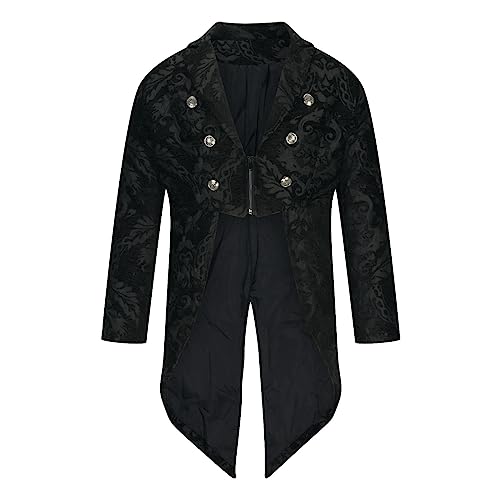 Vintage Men's Tailcoat Gothic Tailcoat Long Jacket Steampunk Victorian Coat Stylish Tailcoat Elegant Tuxedo3