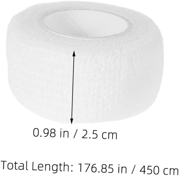 Milisten 12rolls Self-Adhesive Elastic Bandage Wrap Multi-use Sports Support for Fingers and Wounds Soft Nonwoven for Injury and