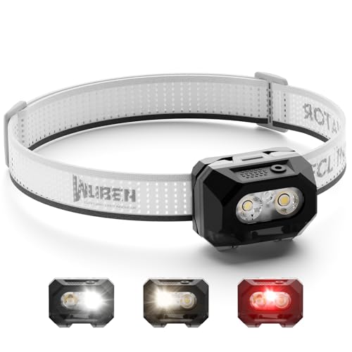 WUBEN H4 LED Headlamp Rechargeable, 800 Lumens Super Bright Head ...