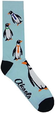 Aksels Animal Calf Socks for Men and Women (Penguins)