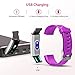 Smart watch Fitness Tracker, Fitness Watch,Heart Rate Monitor, Waterproof Smart Fitness Band with Step Counter, Calorie Counter, Pedometer Watch for Kids Women and Men (Purple)