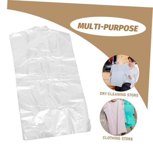TIDTALEO 40pcs Clear Plastic Garment Bags for Clothes Hanging Dress Covers Protective Storage for Suits and Gowns Travel Friendly for Home and2