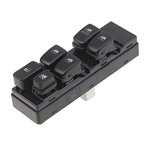 POSSBAY Left Front Electric Door Window Lifter Switch Fit for Hyundai Sonata 2003-2005 Car Power Window Master Control Switch - (Color: Black)