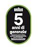 Braun MultiQuick 5 MQ50.201M, Minipimer con 5 ANNI DI ASSISTENZA, Tecnologia PowerBell Plus, Asta in Acciaio Inox, Tritatutto 350ml e Bicchiere 600ml, 1000W, nuovo modello, Bianco