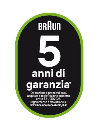 Braun MultiQuick 3 MQ30.202M Nuovo Modello Minipimer, Frullatore ad Immersione, 2 velocità, Tecnologia Tedesca, impugnatura ergonomica, Asta in acciaio, Bicchiere, Frusta e Tritatutto 350ml, Bianco - Immagine 2