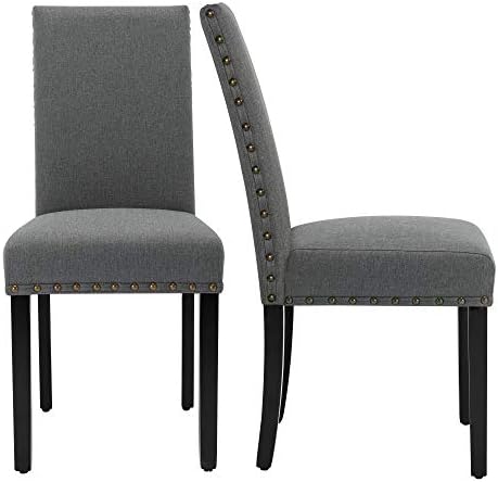Stylish Dining Room Chairs with Solid Wood Legs
