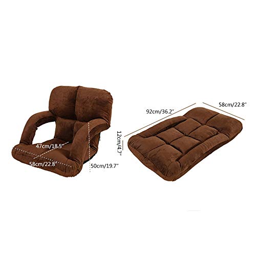 Fauteuil de sol pour baie vitrée pliable et ajustable jaune - 3