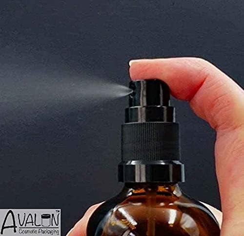 Elegant Amber Glass Bottles with Finger Sprays: Pack of 10 x 100ml: Gifting, Beauty - Image 4