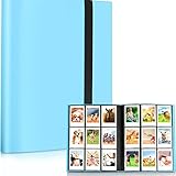 チェキ用ポラロイド用ミニアルバム (360枚, 水色)