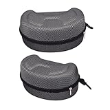 GALPADA 2 piezas Estuche Rígido Portátil para Gafas de Esquí y Moto Resistente Arañazos Diseño Amplio y Elevado con Interior Acolchado para Protección y Transporte Seguro de Gafas