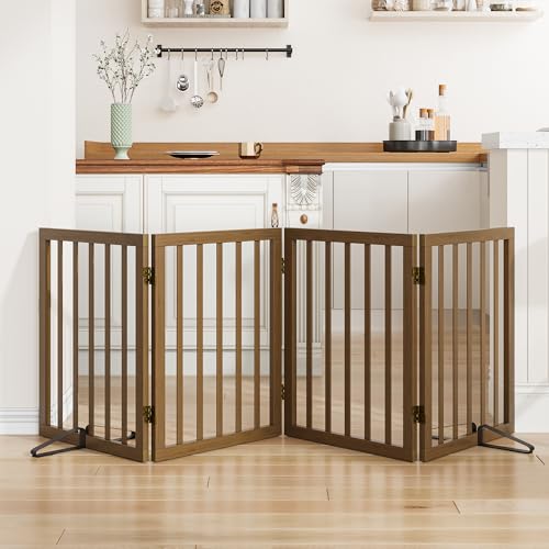 美濃 Kesper 犬用ゲート 階段用 折りたたみ式 犬用ゲート 屋内 戸口 家用 自立型 ペット ゲート 犬用 ドゥーギー 子犬 フェンス ゲートの商品画像（Amazon）