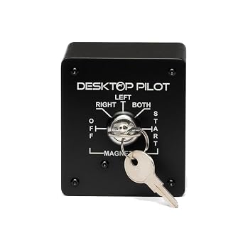 Spring Return Key Switch for Flight Simulators - C172-5 Position