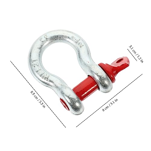 Hoist Cargo Hooks,Heavy Duty Rigging Hook,Galvanized Anchor Shackle Heavy Duty Screw Pin Shackles for Lifting Capacity Ring Clamp Buckle