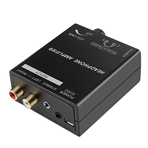 Tnp Portable Headphones Amplifier Stereo Headphone Earphone Amp Volume Control Audio Booster With Rca Input 3.5Mm 6.3Mm Output Jack & Power Switch #TOP3