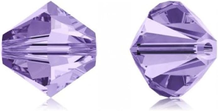 50pcs Authentic Preciosa 6mm Faceted Bicone Crystal Loose Beads Tanzanite Compatible with Swarovski 5301/5328 for DIY Jewelry Making Pre-B626