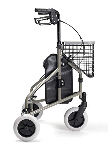 Fabacare Delta 3-Rad Rollator mit Korb und Tablett